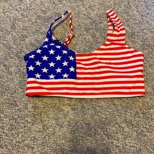 Sports bra bathing suit top